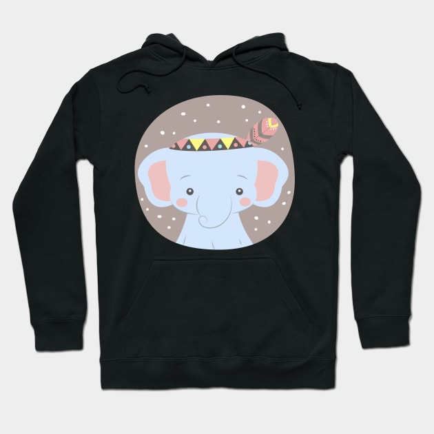 Elephant Hoodie by O2Graphic